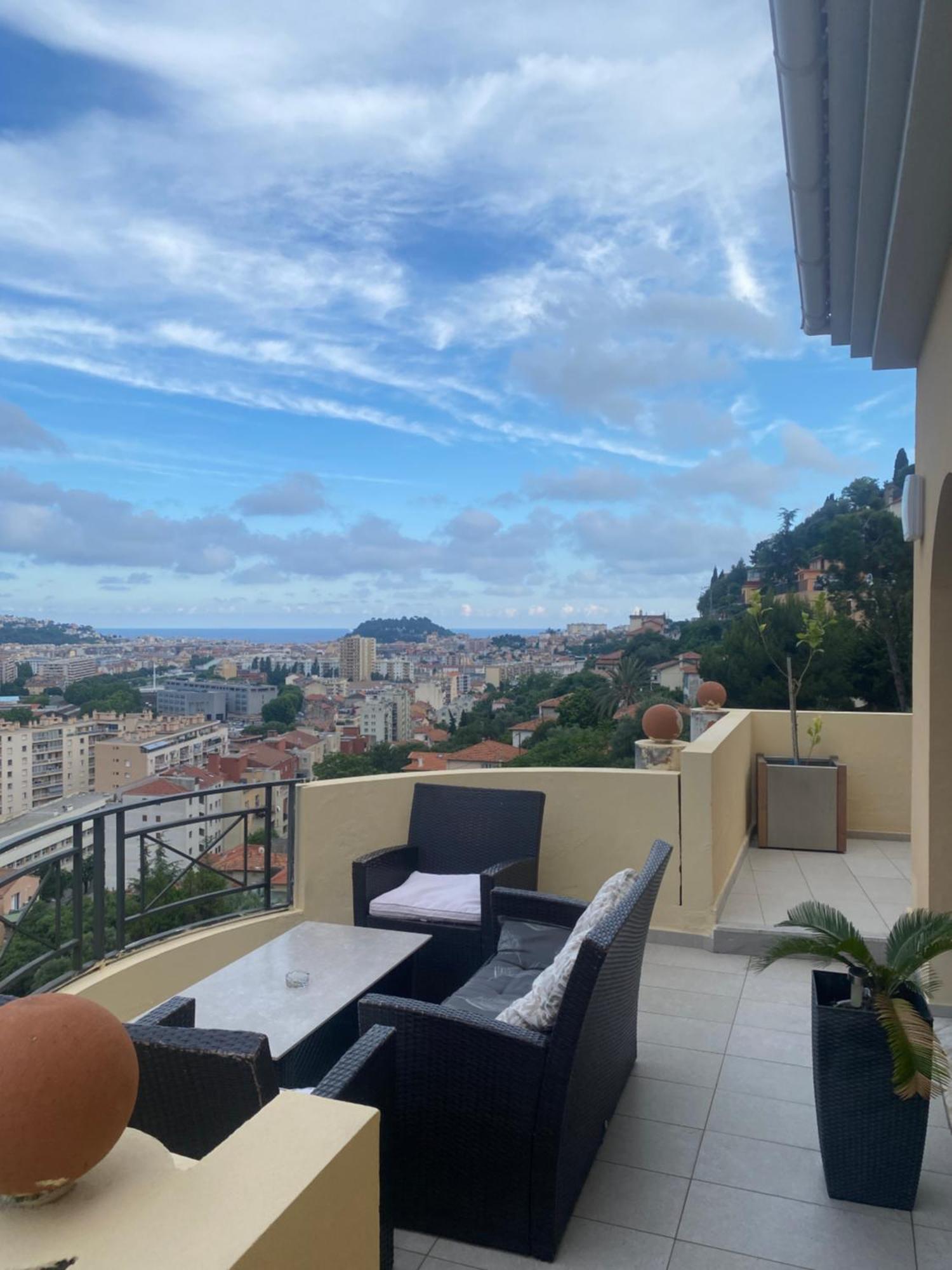 Appartement-Nice 01 Vue Mer - Panoramique Wifi-Parking Exterior foto